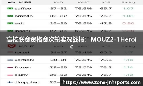 高校联赛资格赛次轮实况战报：MOUZ2-1Heroic